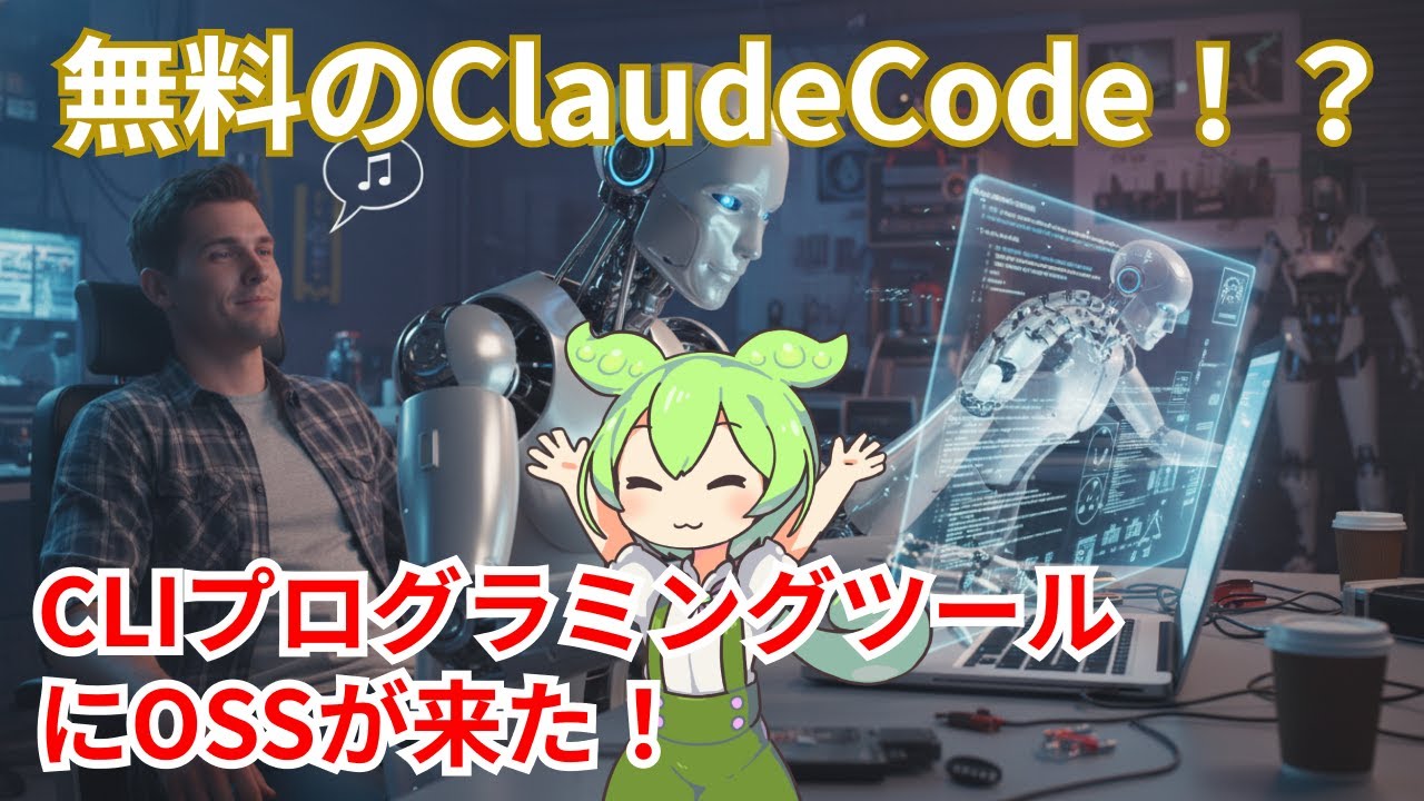 Claude Code代替！無料OSSコーディングAI「OpenCode」とは！？