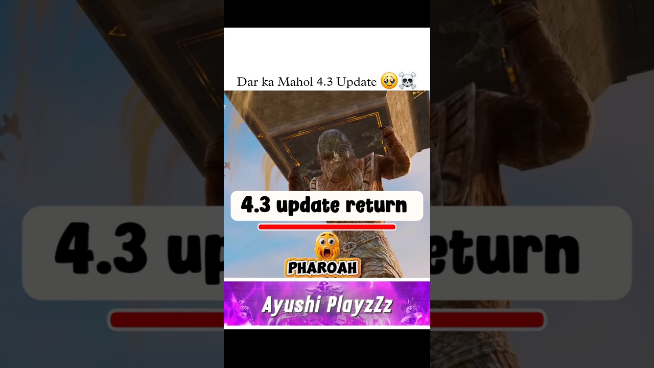 BGMI 4.3 Update Pharaoh Mode Returns 🔥 Ban Coming Again ? | #bgmi #pubgmobile