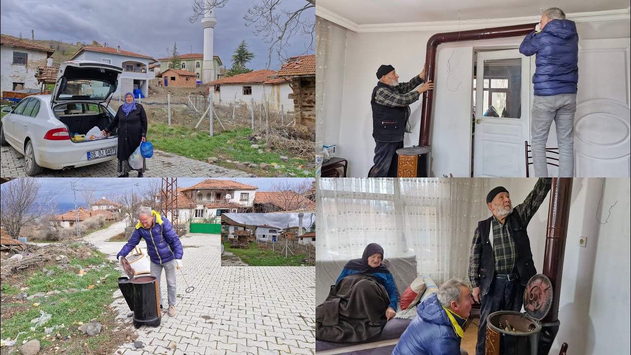 YAŞLILARIMIZIN ZİYARETİ SOBALARININ TEMİZLİĞİ BİRAZ HOŞ SOHBET MUHABBET