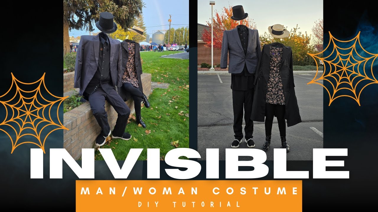 Invisible Man or Woman Halloween Costume DIY – Headless Costume Tutorial - Easy Homemade costume