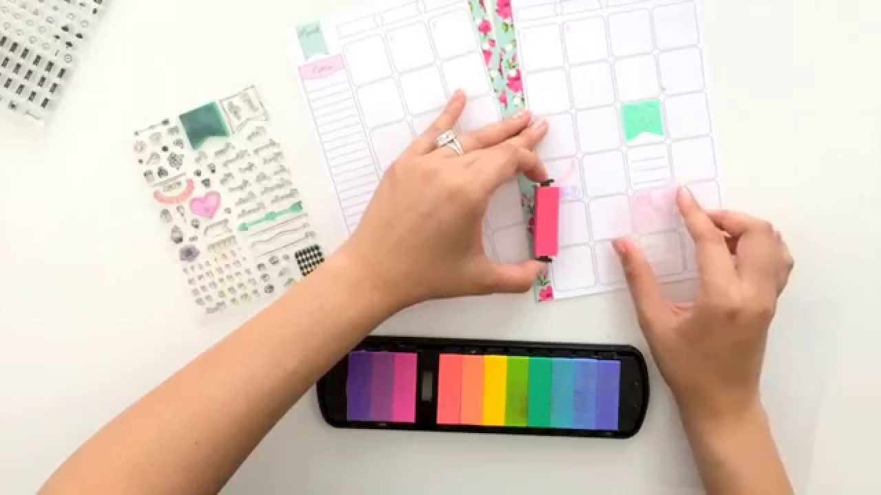 How to use stamps in your Planner / Organizer