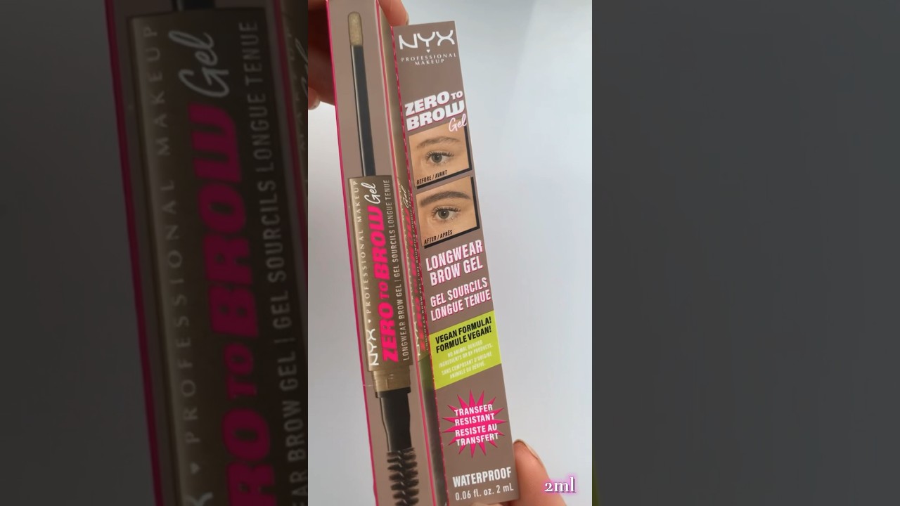 NYX Zero To Brow Gel - Shade Taupe -  Unboxing and Review #makeup