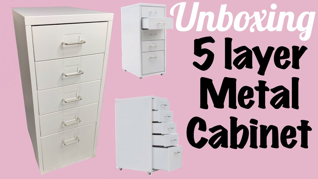 5 Layer metal cabinet assembly