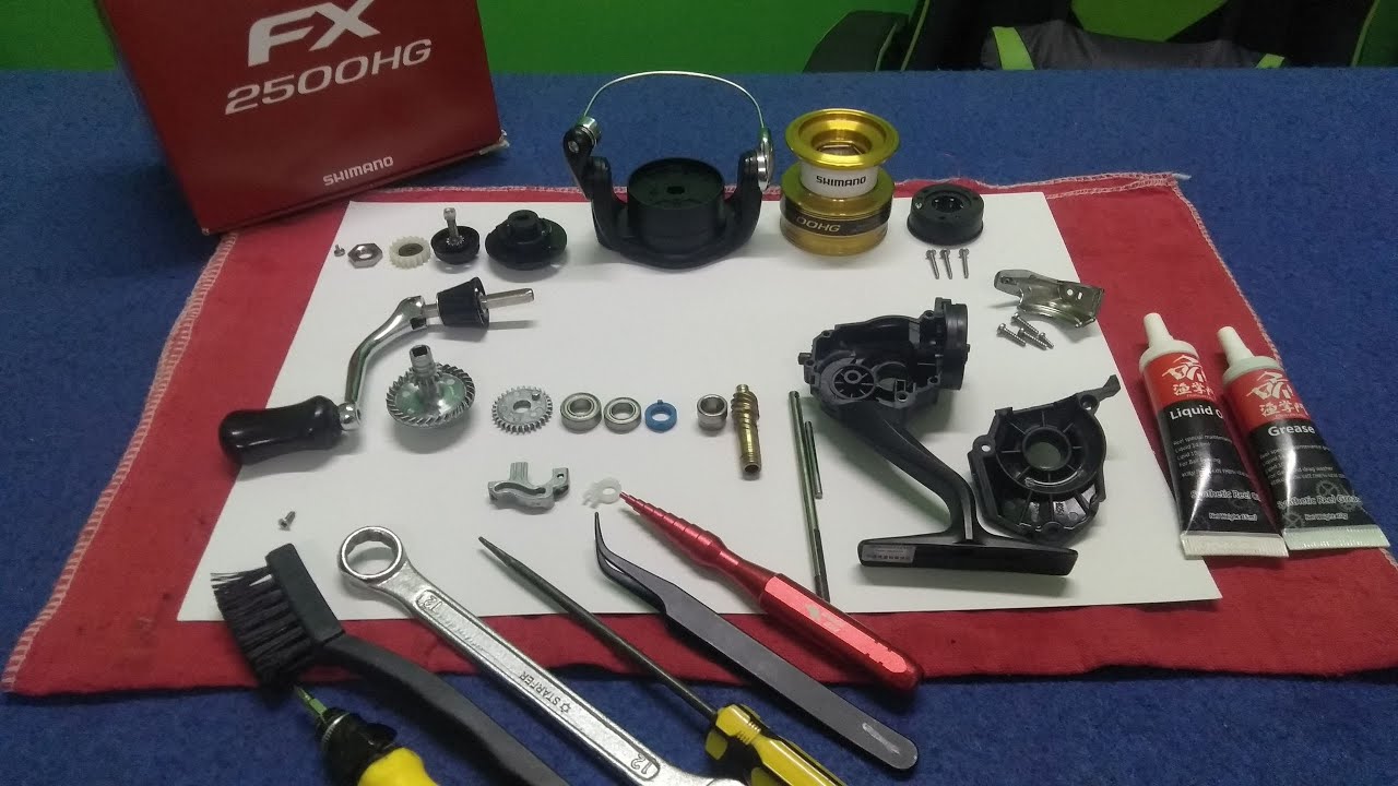 MANUTENÇÃO interna no molinete SHIMANO FX 2500HG.