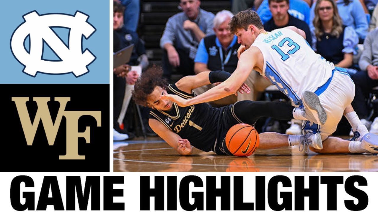 #17 North Carolina vs Wake Forest Highlights | Men's Basketball | College Basketball 2025