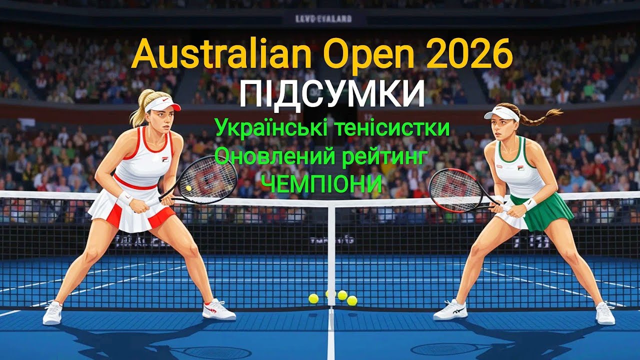 Australian Open 2026🎾. Підсумки. Українські тенісистки, чемпіони, оновлений рейтинг.