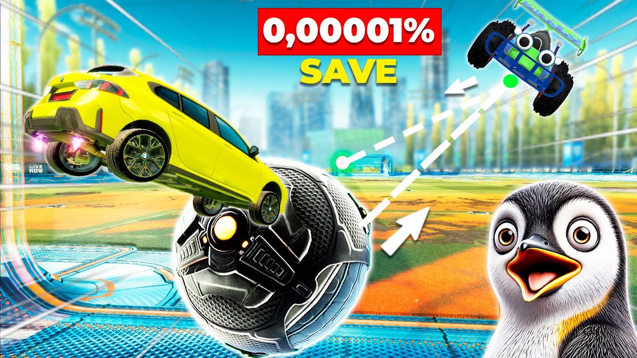 1 in 1,000,000 Moments in Rocket League! #22 (TOP 100)