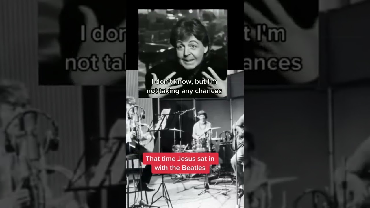 Jesus sits in with the Beatles