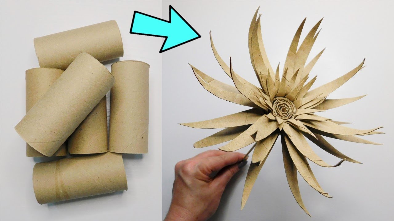 So Easy Flower Making 😮 Toilet Paper Rolls Upcycling / Super DIY Decor For You 🌸