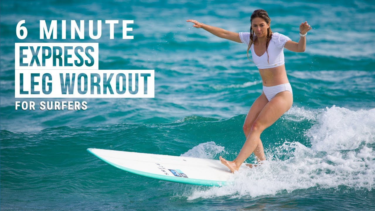 SURFING WORKOUT:Lower body Workout For Surfers .Improve Leg Strength & Mobility |Tehillah McGuinness