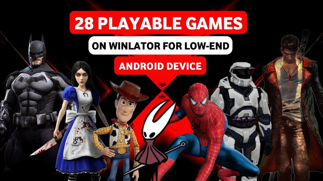 28 игр, доступных на WinLator для недорогих Android-устройств.