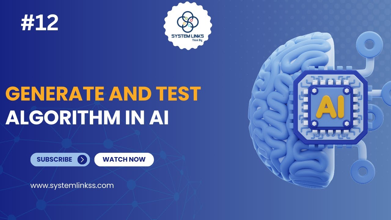 Generate and Test Algorithm in Artificial Intelligence (AI) #12