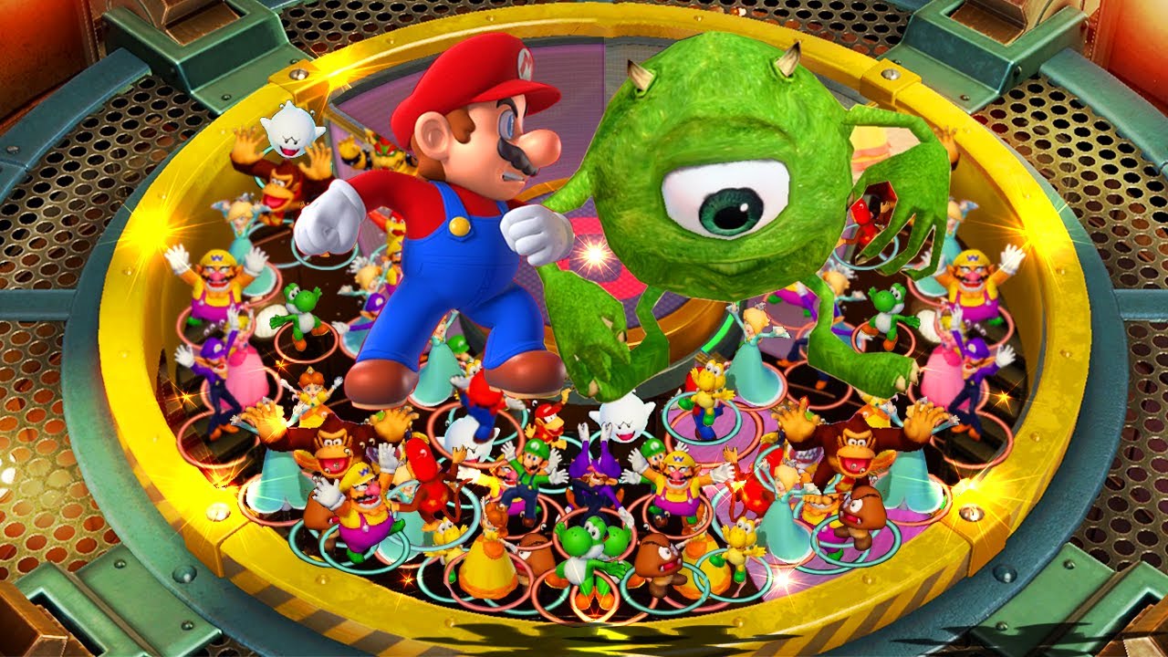 Mario Party Switch - Lucky Team Color Battles - Green Team vs Red Team