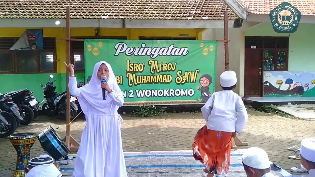 Tampilan Peringatan Isro'Miraj, SDN 2 WONOKROMO Lamongan