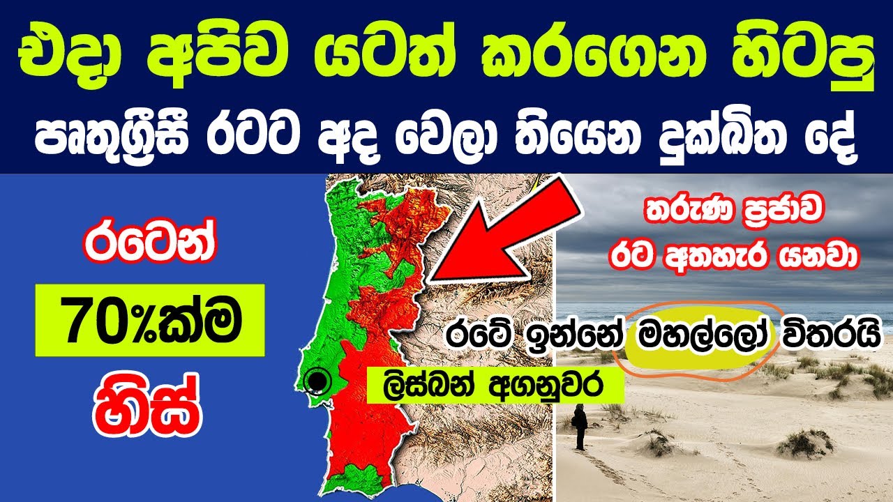 එදා අපිව යටත් කරන් හිටපු පෘතුග්‍රීසී රටට අද වෙලා තියෙන දුක්ඛිත දේ |Empty & Vacant Houses in Portugal