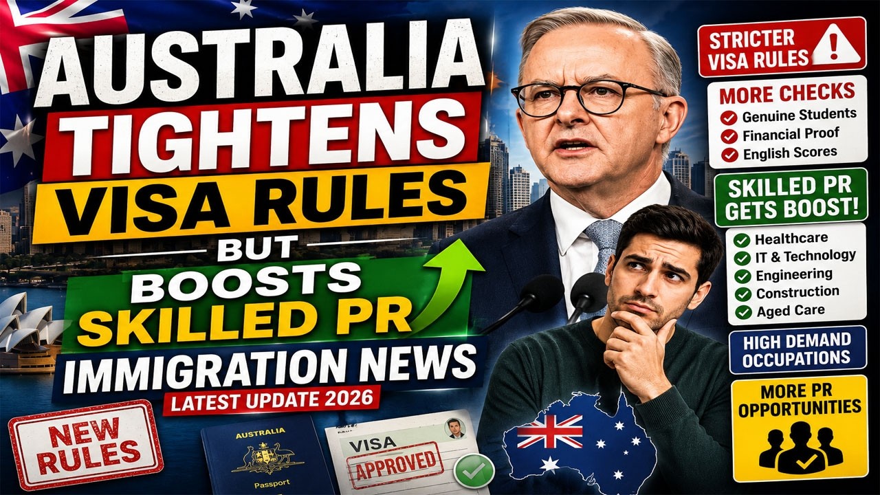 Australia Tightens Visa Rules | Skilled PR Opportunities Increase | Latest Immigration News