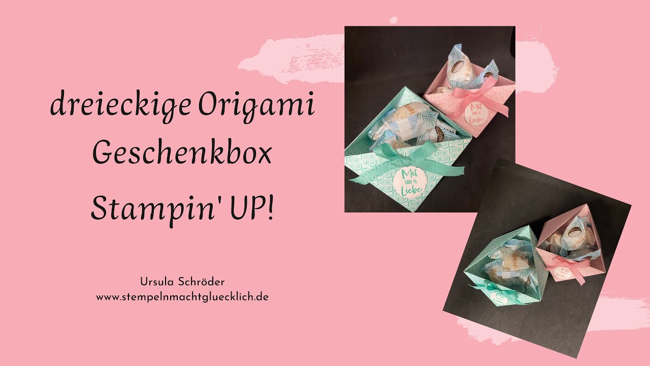dreieckige Origami Geschenkbox | Stampin' UP!
