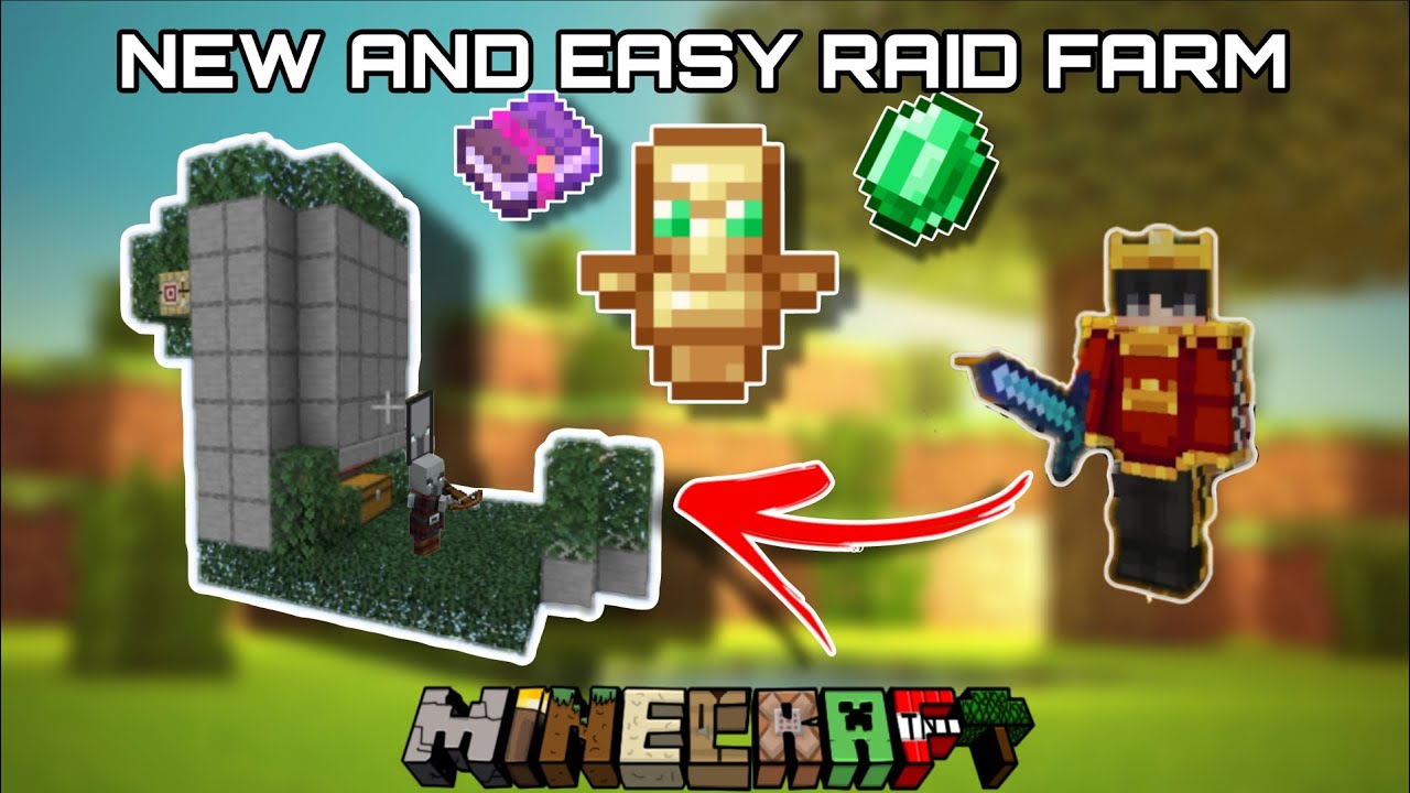 Building a raid farm in Minecraft PE / bedrock || for 1.21+