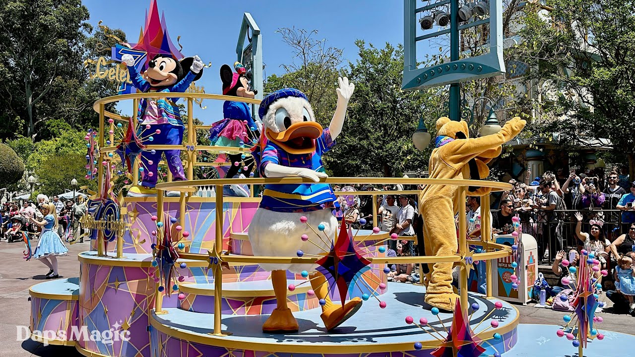 The Celebrate Happy Cavalcade | Disneyland Resort 70th Celebration 4K