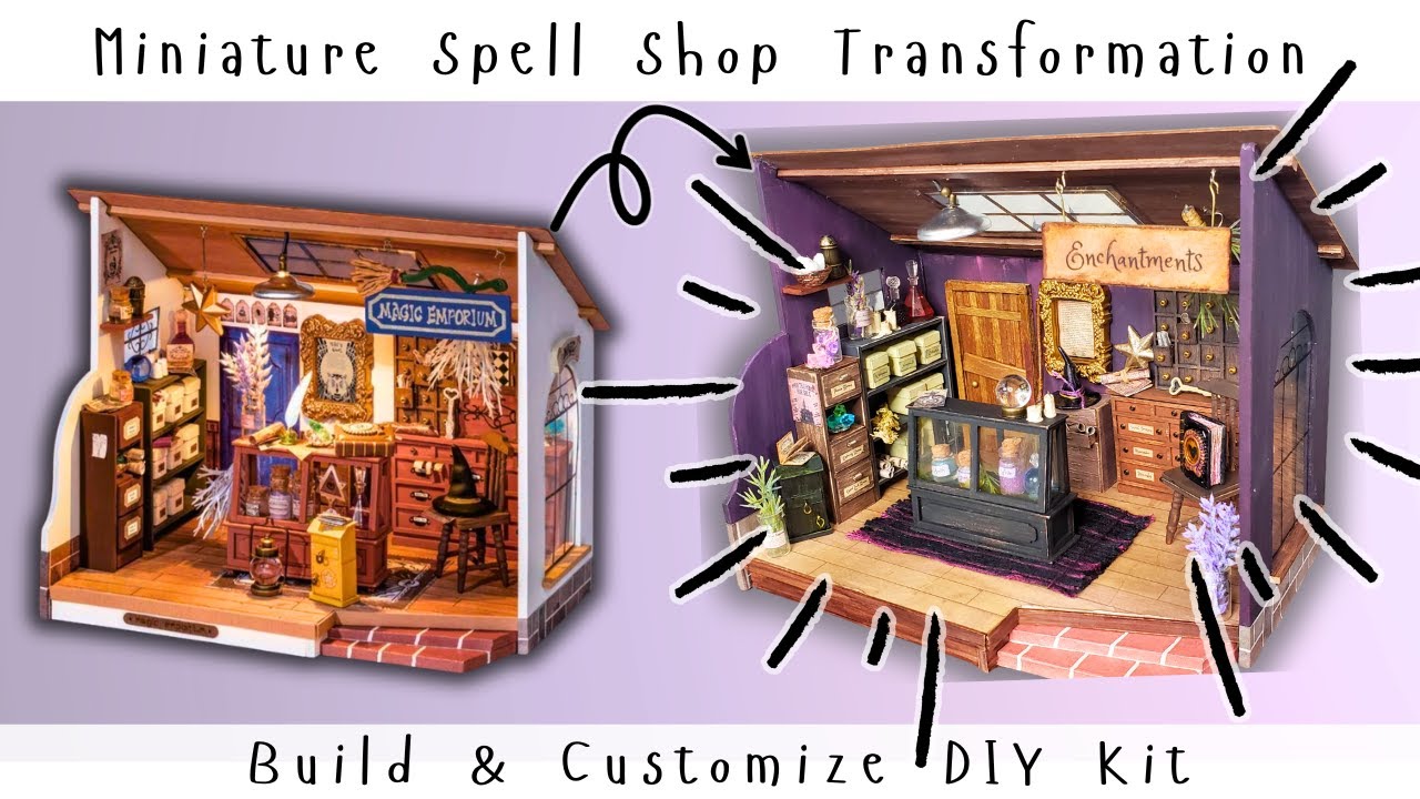 Miniature Magic Shop Customized DIY  | Rolife Kit Assembly | Kiki's Magic Emporium | DG155