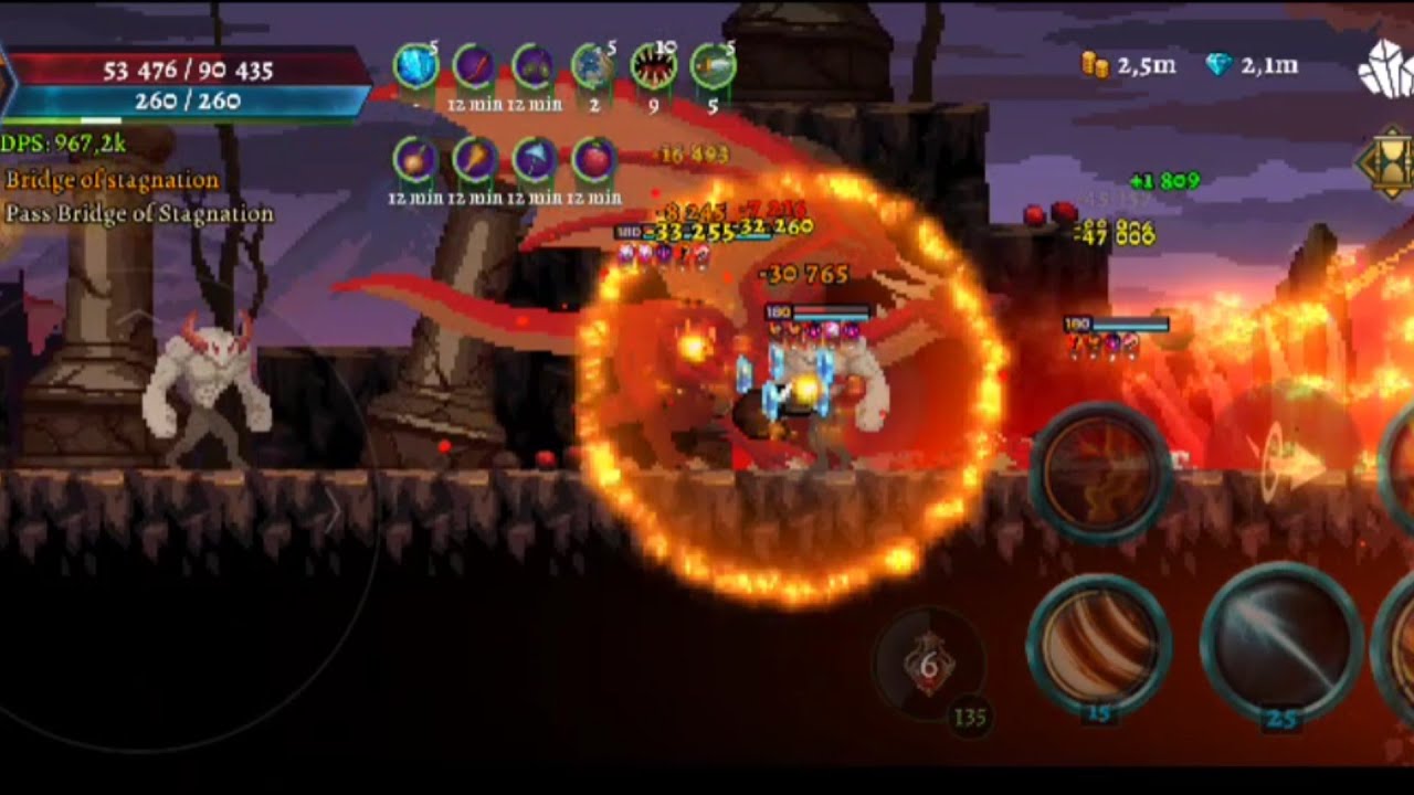 Darkrise - Level 174 warrior with outdated gears tries to survive fatal Lava edge (ver 0.23.2)