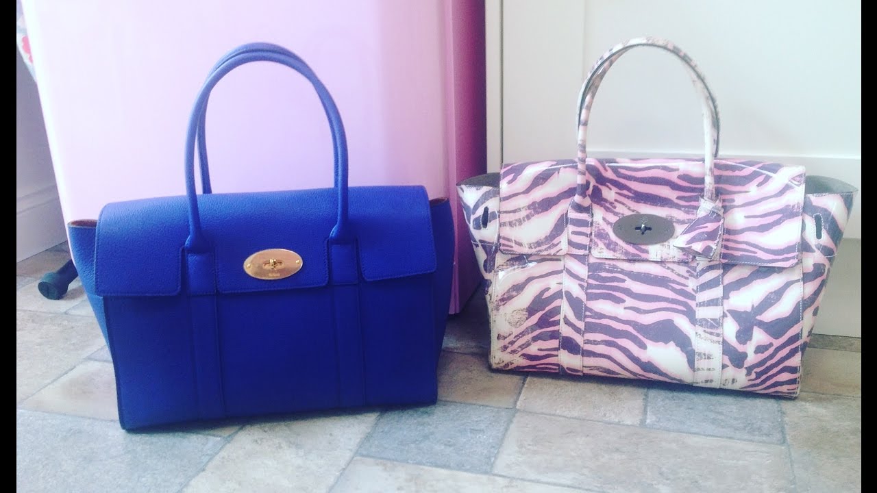 Review of new mulberry large Bayswater vs old Bayswater bag & what u can fit in it & how it carrys