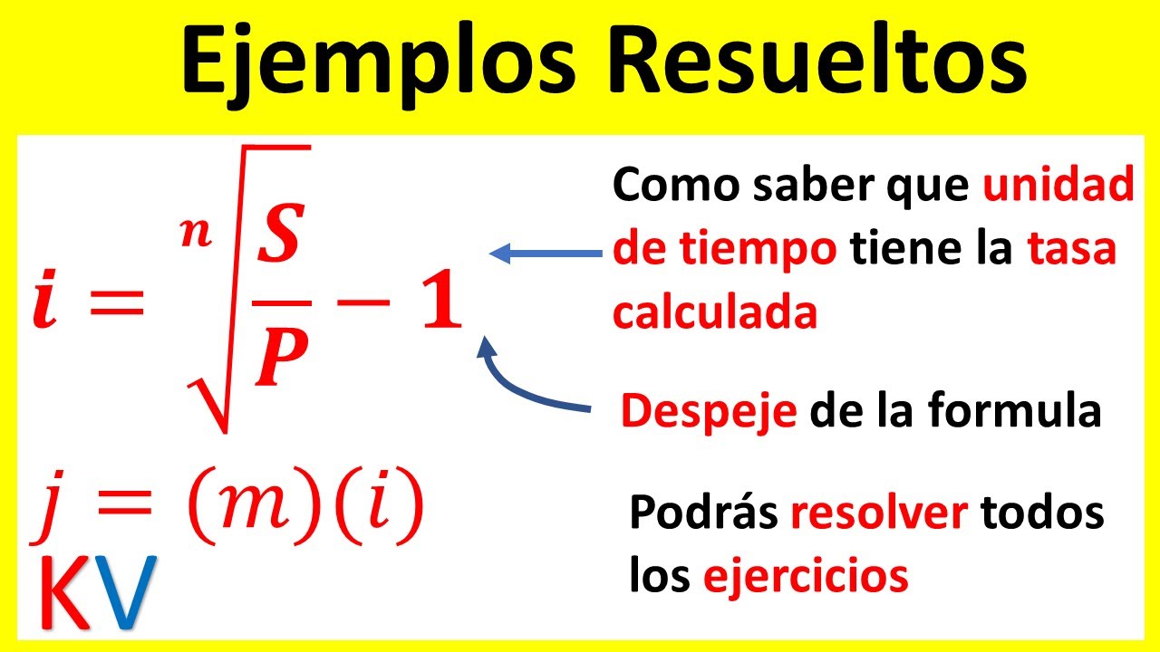 💲Como Calcular la TASA de INTERES COMPUESTO capitalizable🤑