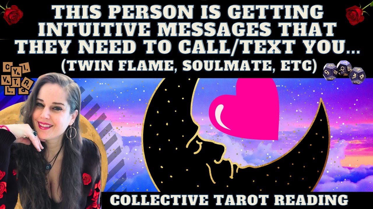 THIS PERSON IS GETTING INTUITIVE MESSAGES THAT THEY NEED TO CALL/TEXT YOU... (Tarot + details)