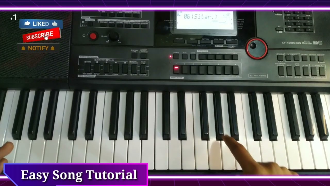 Aaj Kal Yaad Kuch Or Rehta Nahi On Keyboard Review With Tutorial || CT-X 9000in