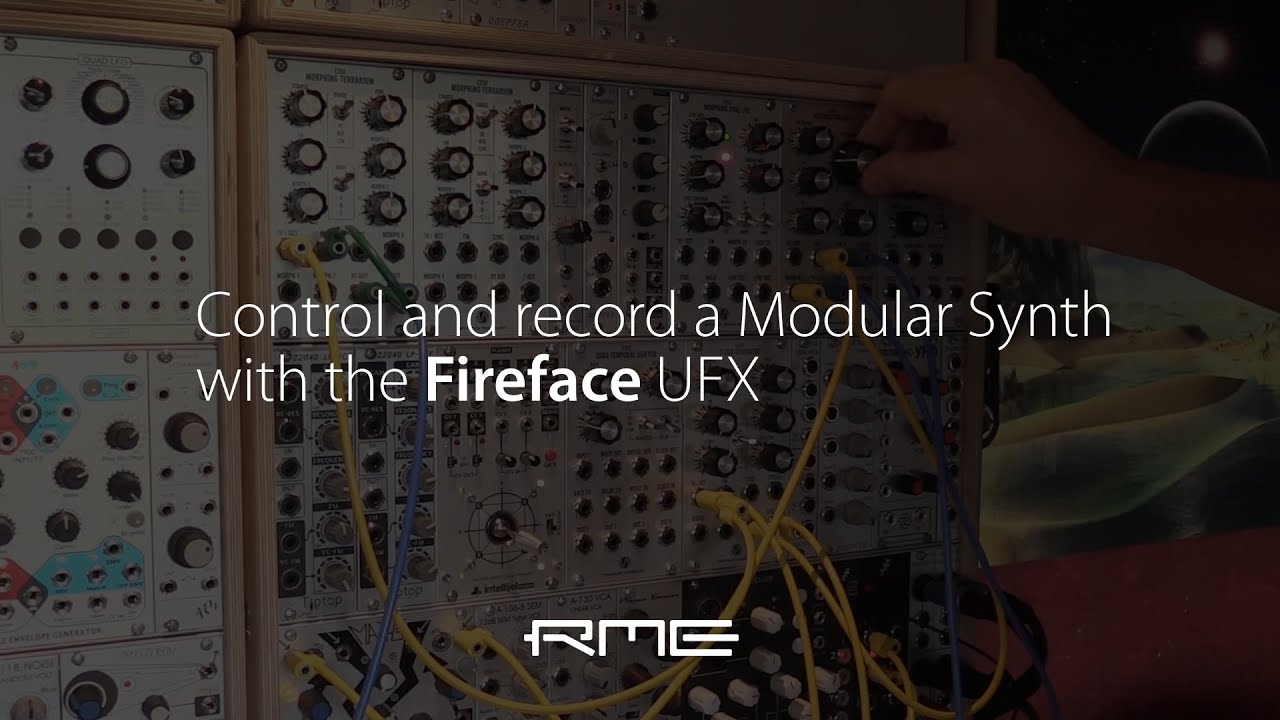 How to control and record a Modular Synth with the Fireface UFX