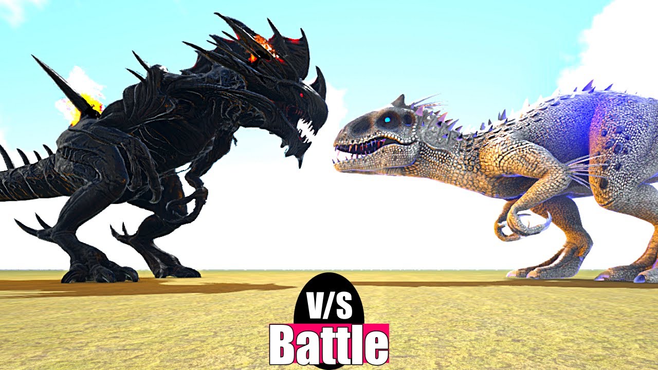 Dino Battle | DEMONIC REAPER EMPRESS vs CELESTIAL INDOMINUS REX EMPEROR | Ark Survival Evolved