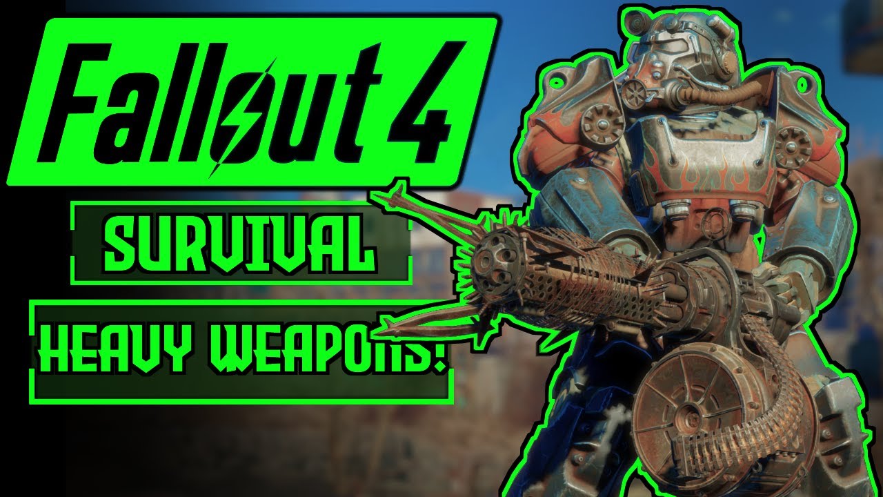 Can I Beat Fallout 4 Survival Difficulty With Only Heavy Weapons?! | Fallout 4 Survival Challenge!