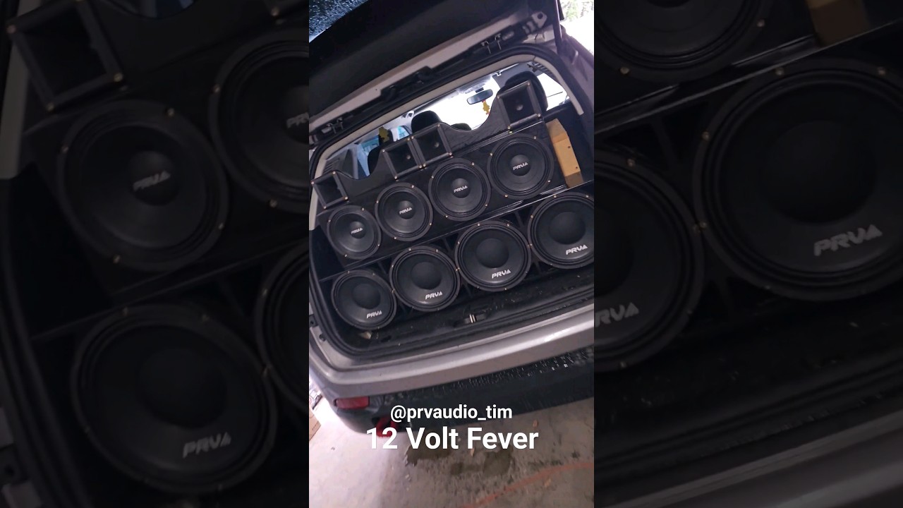 Jeep Compass с установленным PRV Audio Stuntwall 