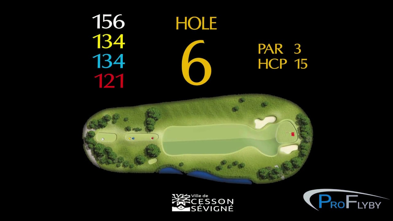 Golf de Cesson S&eacute;vign&eacute; Trou 6