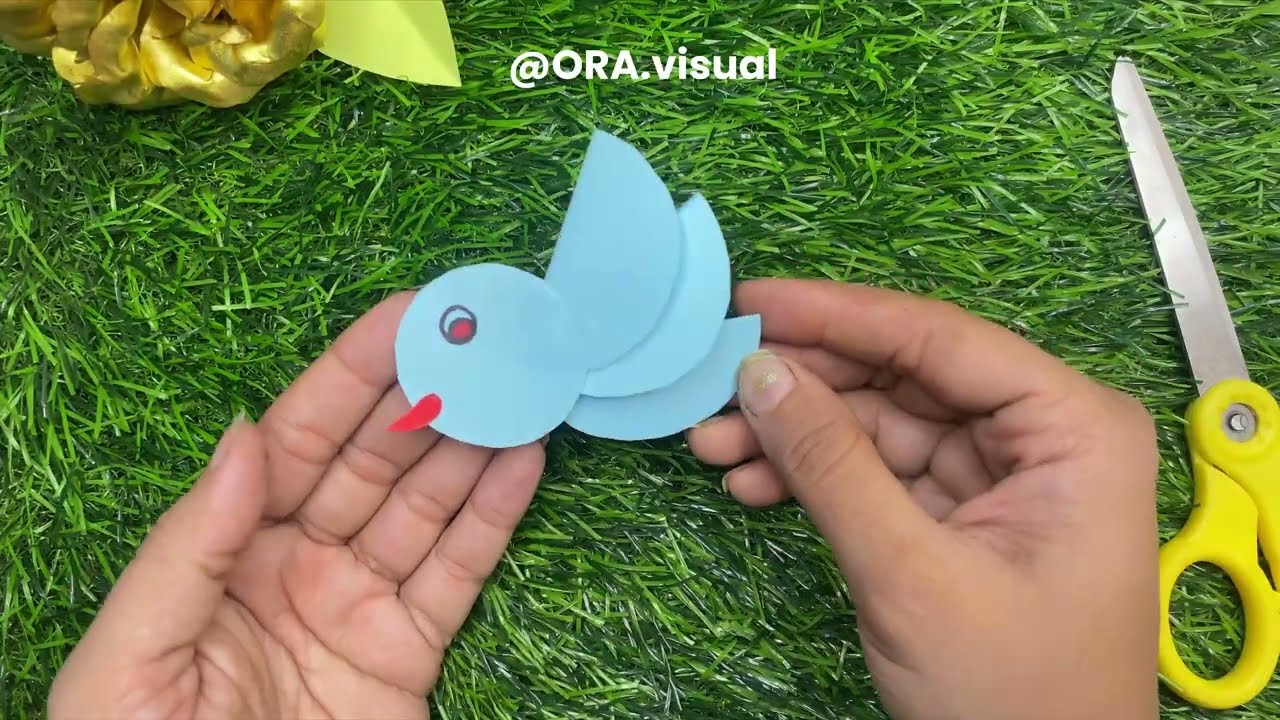 Cute Paper Bird 🐦 | Easy DIY Craft#diy #papercraft #asmr #craft #ora #shorts 