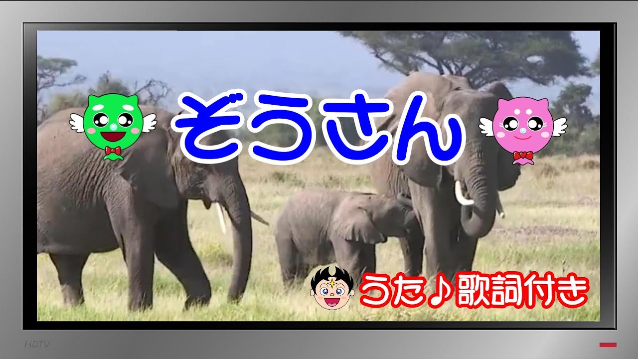 【ぽんちゃんのうた♪】童謡『ぞうさん』を歌ってみたよ♪