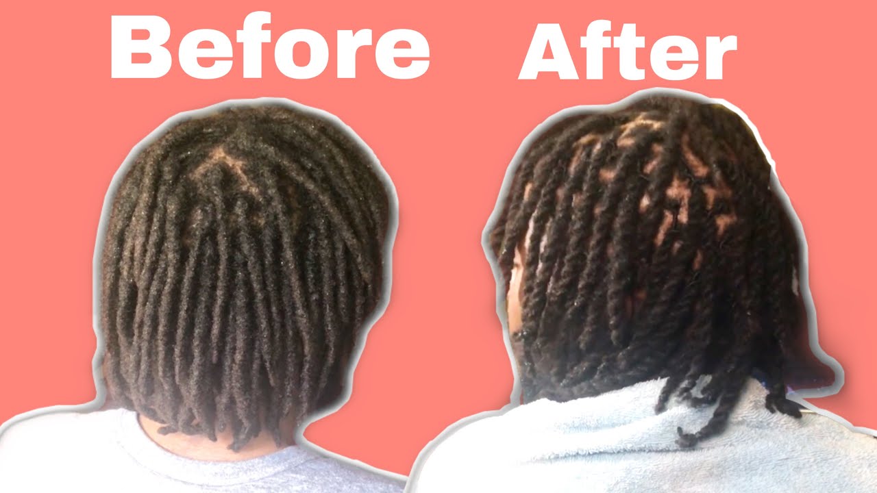 how to retwist locs and two-strand twist | EASY step by step tutorial