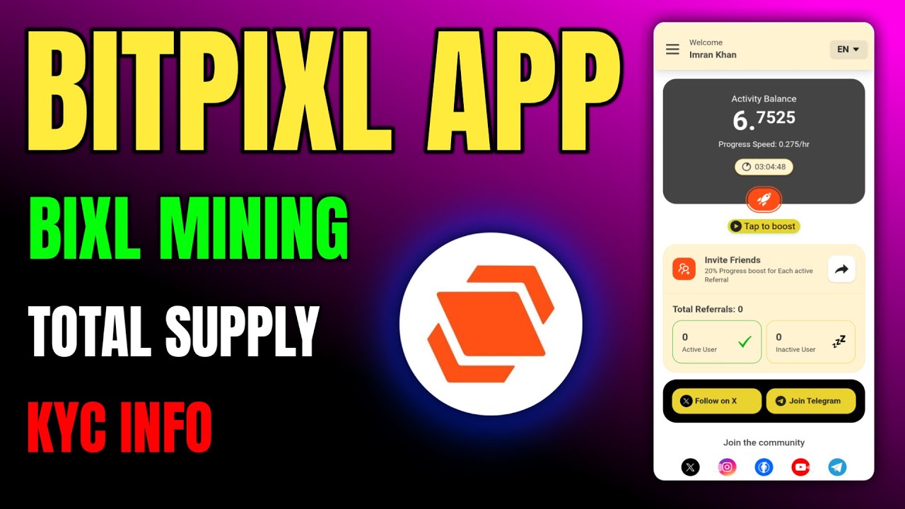 Bitpixl Mobile Mining App Full Guide 🔥 BIXL Token Mining, Supply & KYC 🚀
