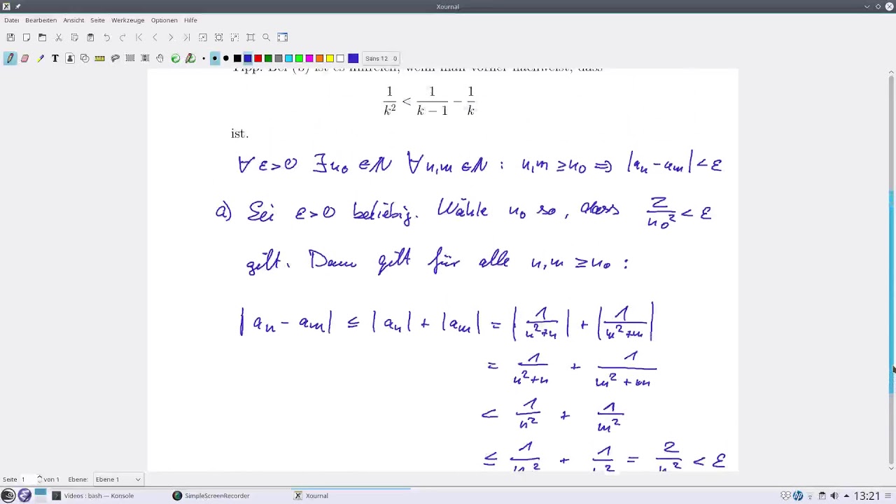 Analysis Aufg. 5.30 Cauchy-Folgen