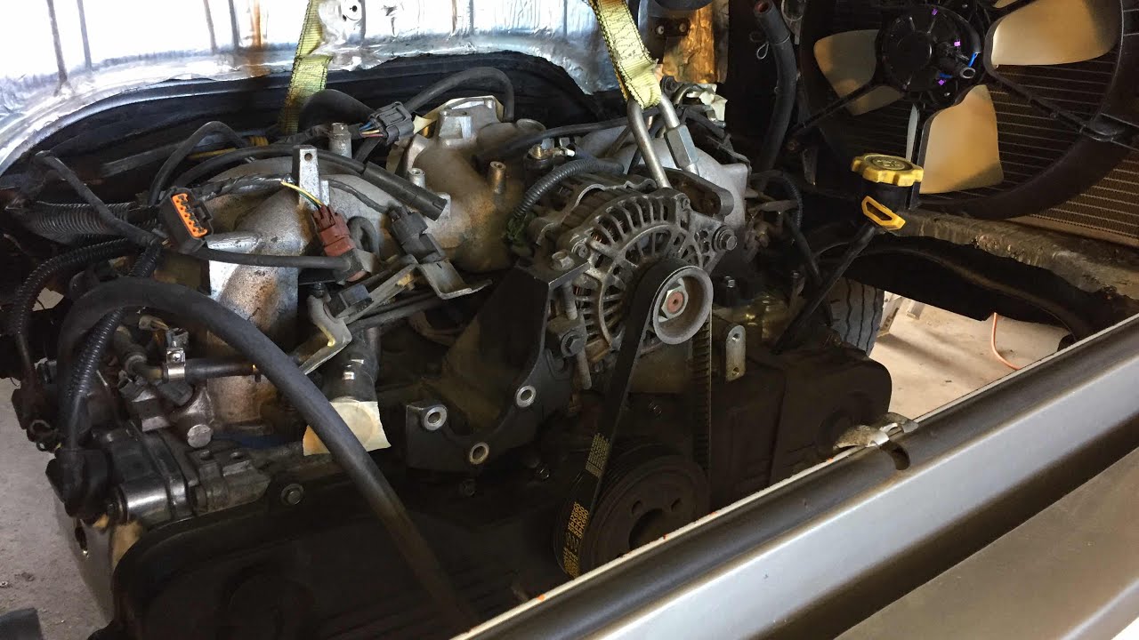 Subaru engine sits in VW Bus - Daily Driver VLOG 6/23/17