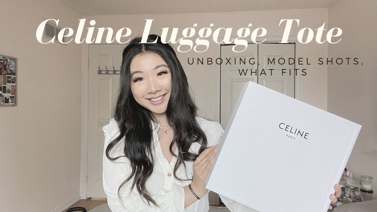 CELINE NANO LUGGAGE: unboxing, model shots, what fits inside