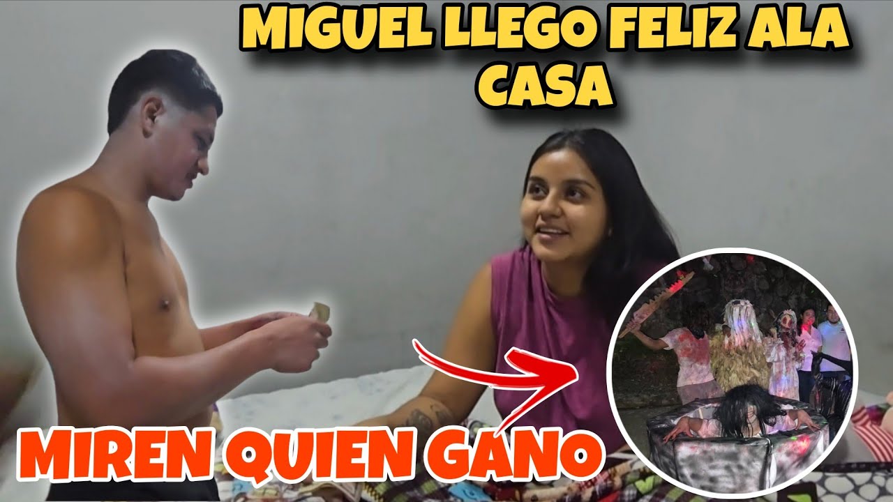 Miguel Sorprendio a Eliza, Miren Aquien Premiaron por su disfras 🚨🤯😍