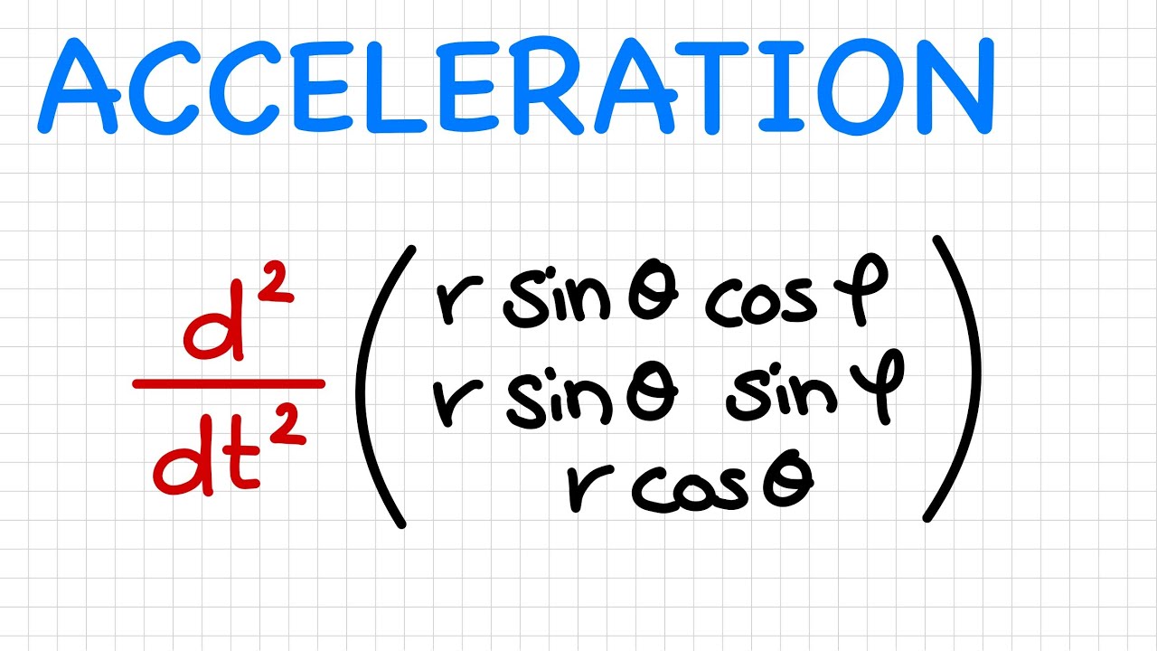 🇬🇧 How To Calculate Acceleration in Spherical Coordinates (Explained)