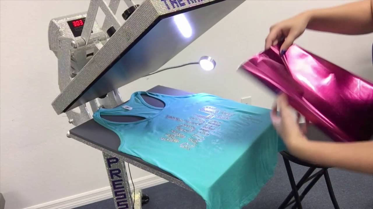 Pressing Siser Glitter Vinyl and TRW Magic Foil