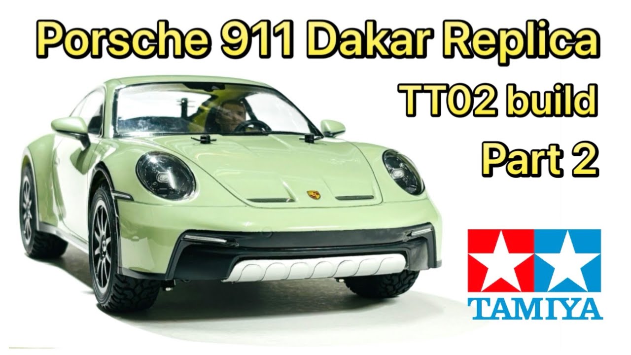 Build - Part - 2 How to Dakar Tamiya 1/10 RC Porsche 911 GT3 Project TT02