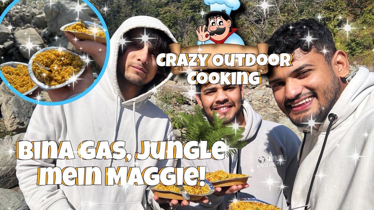 Bina gas, jungle mein Maggie! | Crazy Outdoor Cooking 🍜🌿