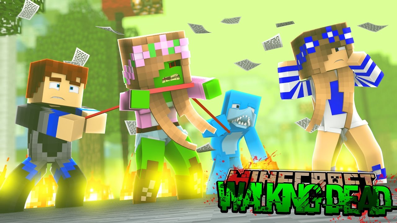 Minecraft THE WALKING DEAD - LITTLE KELLY IS EATING HUMANS!!!
