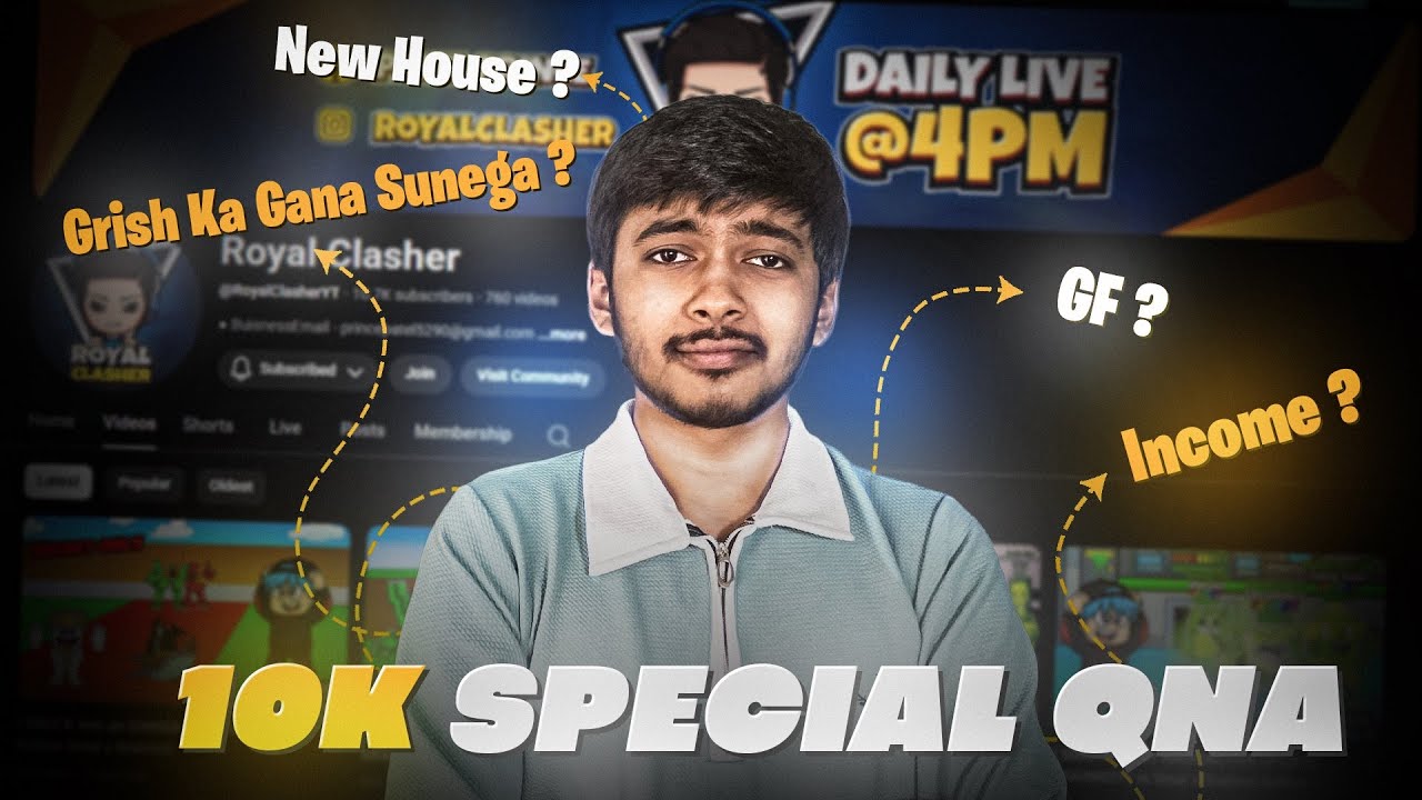 My First QNA Video | 10K Special QNA | Royal Clasher