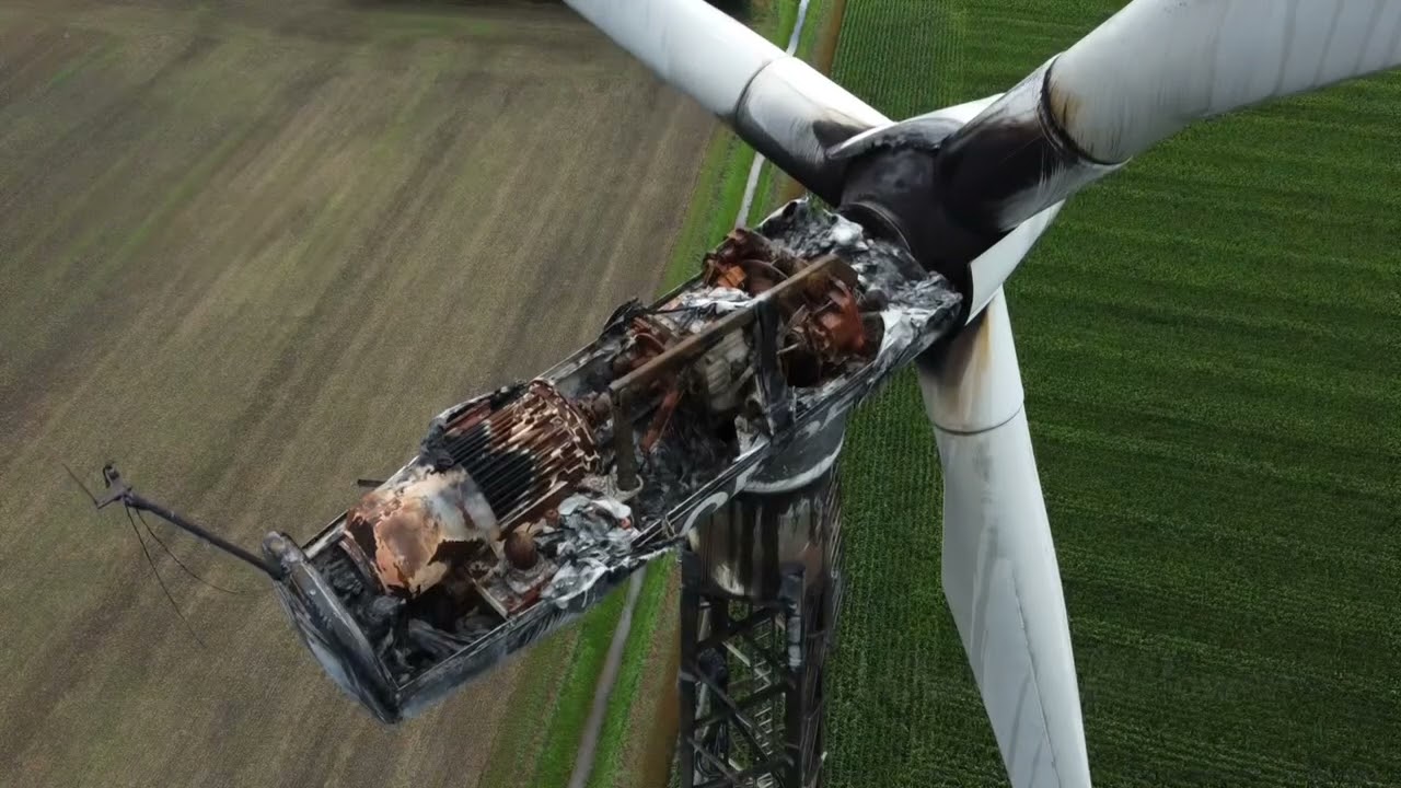 Windpark Stemwede/Oppendorf | Abgebrannte Nordex N43/600 | 02.08.2025