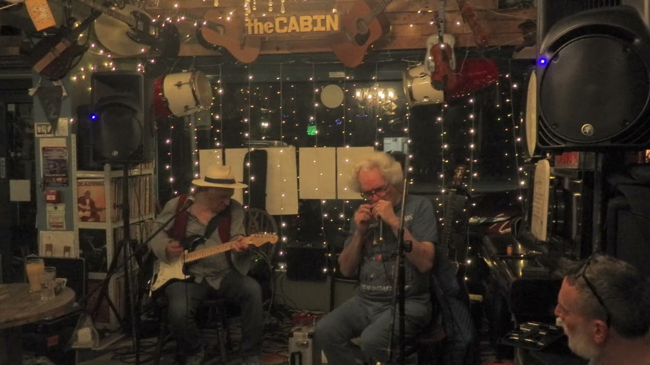 Robin Bibbi and Dave Raphael with Sparky at the Cabin 24 March 24